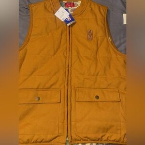 NBA Men's Brown Quilted Vest